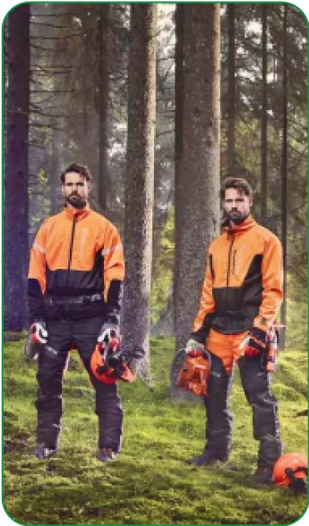 Tree care crew on site