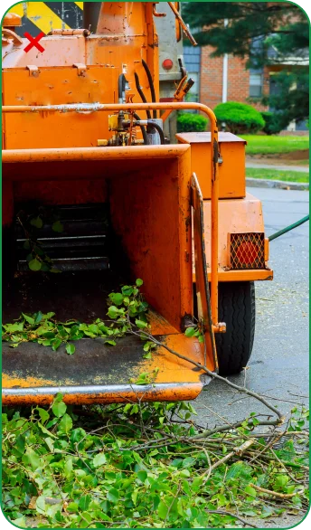 Wood chipper in a managed fleet
